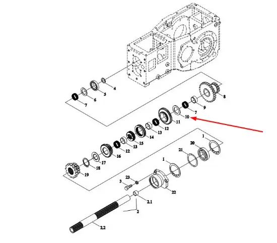 Slika Gearbox spacer FT250.37.138