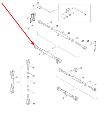 Slika Rear linkage central link cat. 1 FT250.56.012a