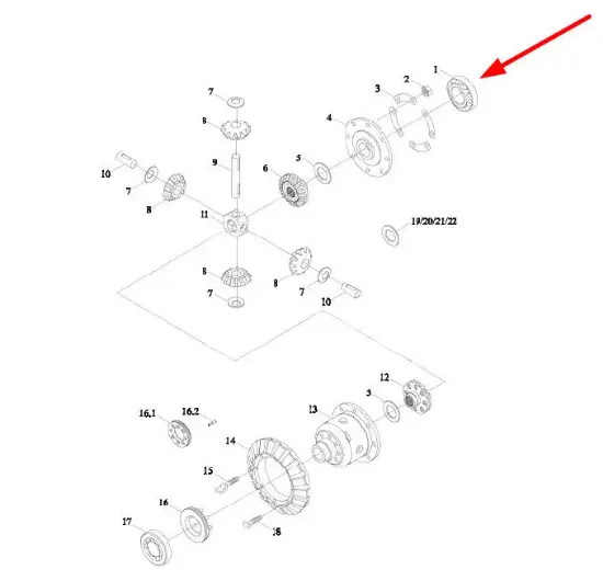 Slika Differential assembly FT300.38.012