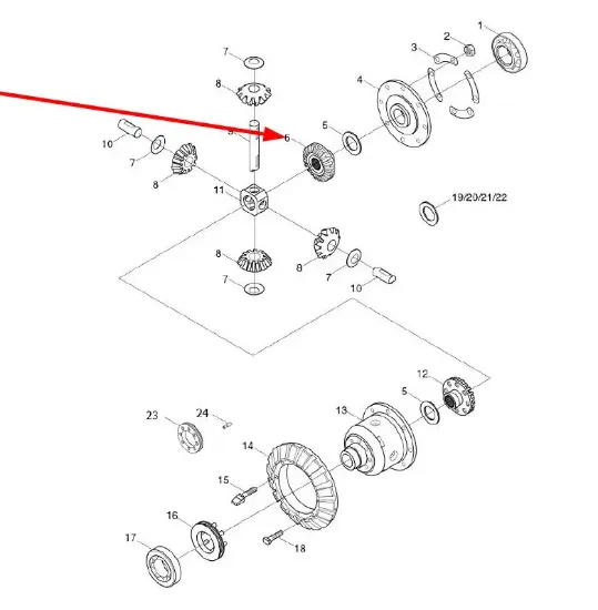 Slika Differential bevel gear FT300.38.144