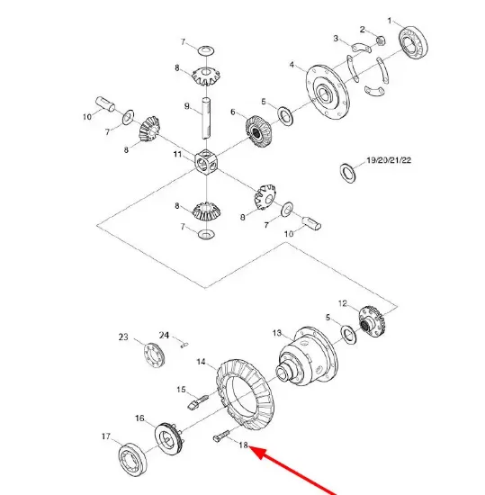 Slika Differential bolt M12 FT300.38.186