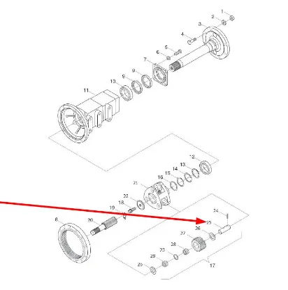 Slika Gear pin FT300.39.106