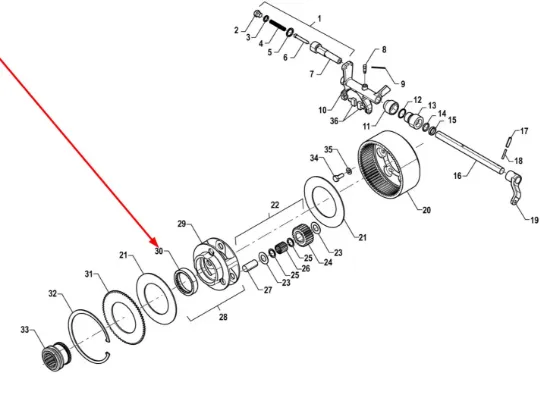 Slika Gear ring 34 teeth FT800.37A.226