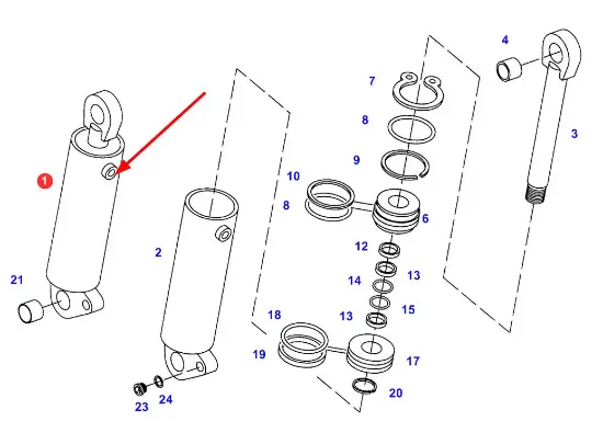 Slika Set of sealing rings for the TUZ cylinder G001990011150