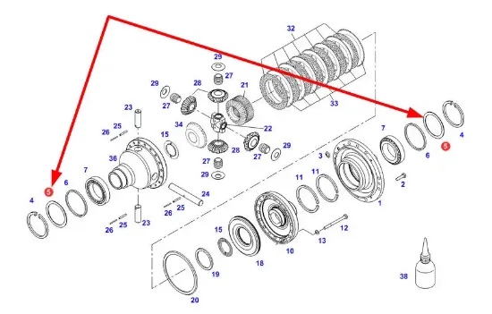 Slika Rear differential shim kit G001990200980