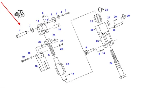 Slika Lower link hanger G117870030021