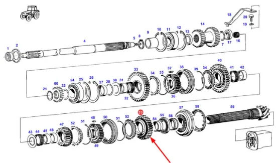 Slika Gearbox gear G198100080010