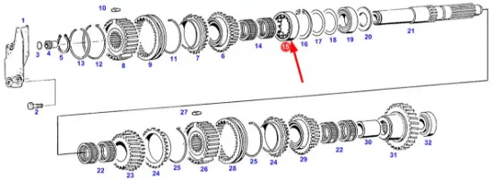 Slika Single row cylindrical roller bearing 1 x 30/55 x 58/16,2 G17,2