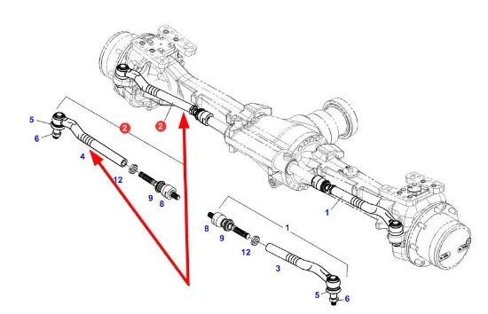 Slika Steering rod right set M22/M26 G716300100050