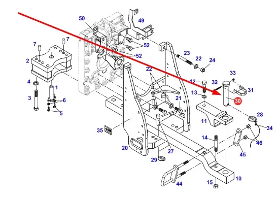 Slika Lower hitch pin G920501121110