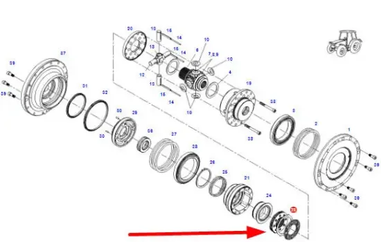 Slika AGCO G931303190060 friction disc set