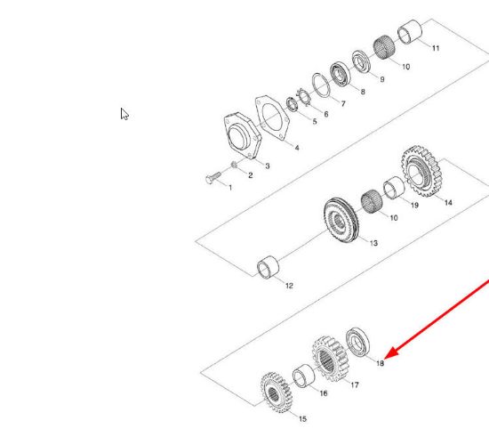 Slika Cylindrical roller bearing 1-row 40 x 80 x 18 GBT283-NUP208E