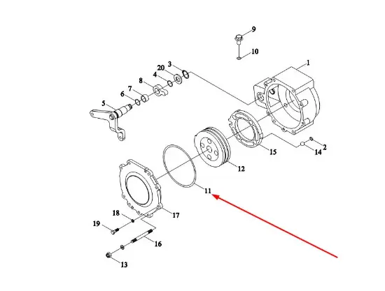 Slika Brake cover O-ring 152,5 x 3,55 mm GBT3452.1-152.5X3.55G