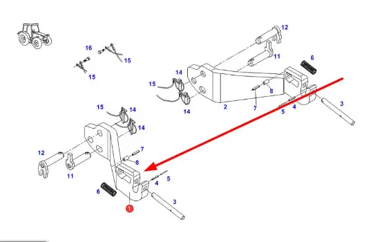 Slika Right hanger arm H117921070020