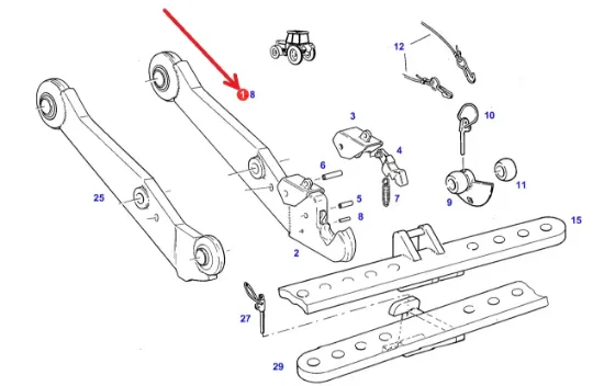 Slika Lower link bearing H198870060040