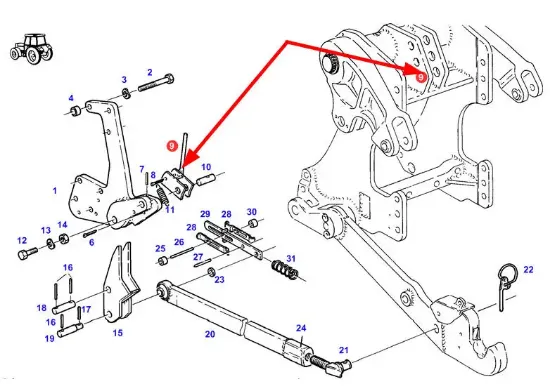 Slika Central link mounting lever H199870041010