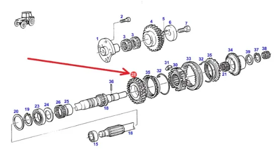 Slika Synchronizer gear 25 teeth H210103080010