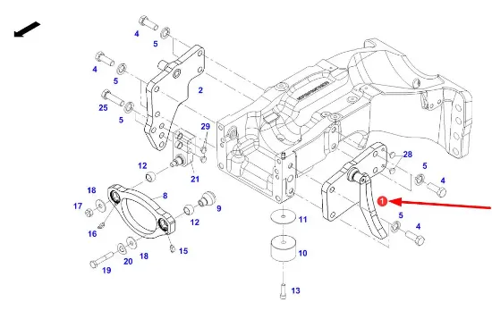 Slika Axle suspension bracket H260310050101