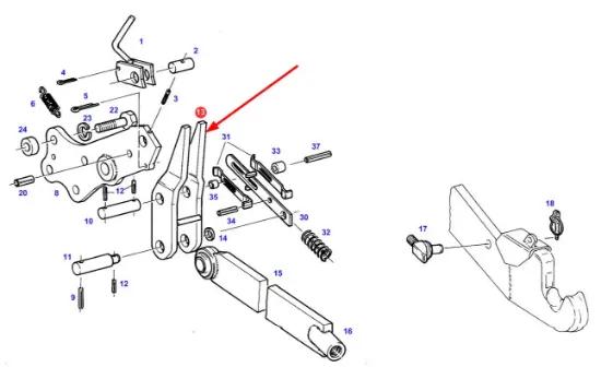 Slika Rear linkage bracket H339870041030