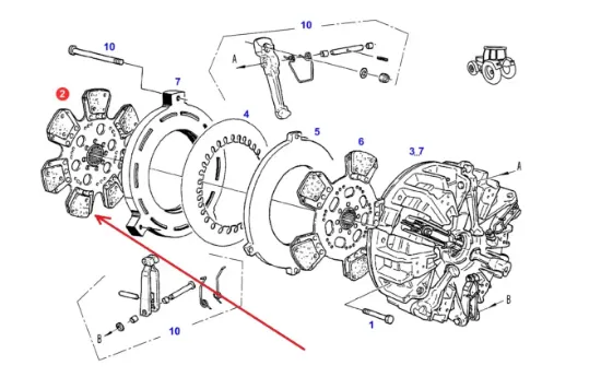 Slika Clutch disc H395100420020
