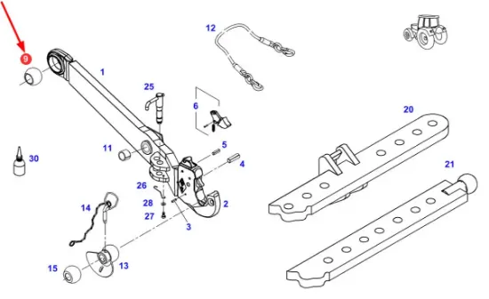 Slika Lower arm eye of the lifter H404870060400