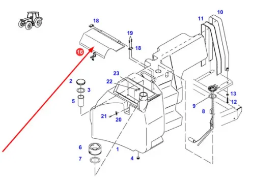 Slika Fuel tank cover H515200060140