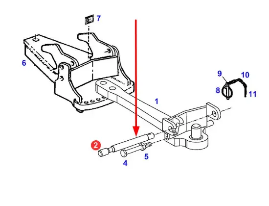 Slika Lower hitch pin H716501900110