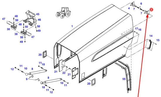 Slika Hood mounting bracket H718501020712