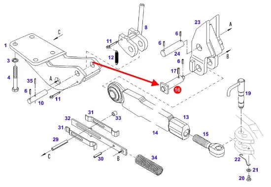 Slika Rear hitch pin H718870041080