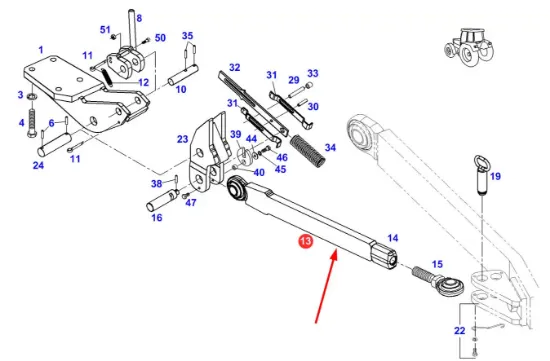 Slika Lower hitch connector H728870040050