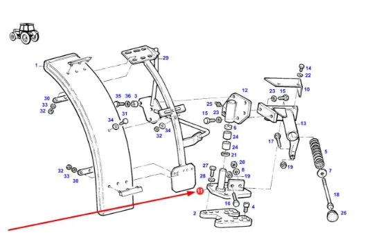 Slika Mudguard mount H816700030120