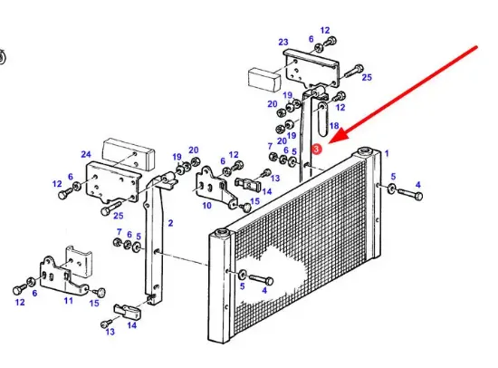 Slika Radiator mount H822100470110