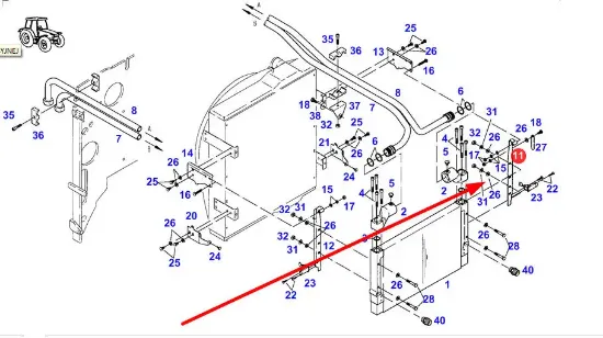 Slika Radiator bracket H824100470100