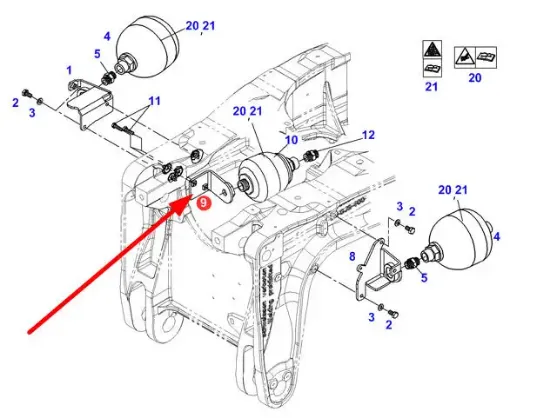 Slika Membrane accumulator mount H835920033080