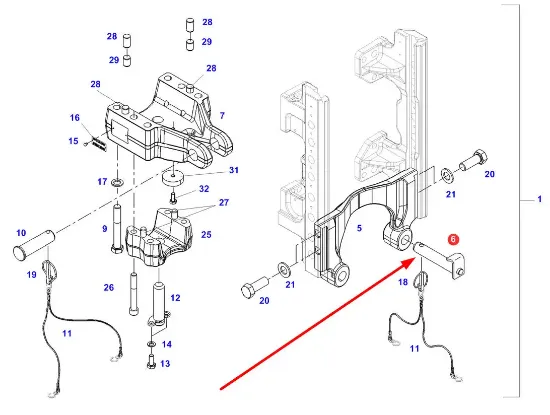 Slika Rear hitch pin H931502164020