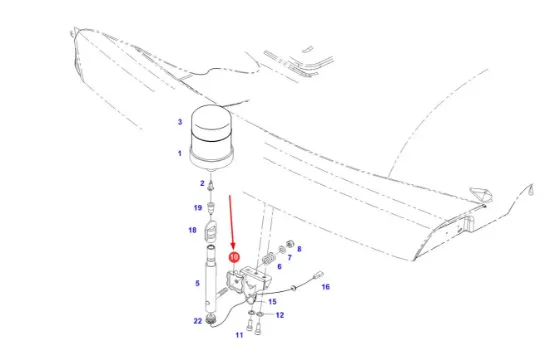 Slika Warning light mount H931901140010