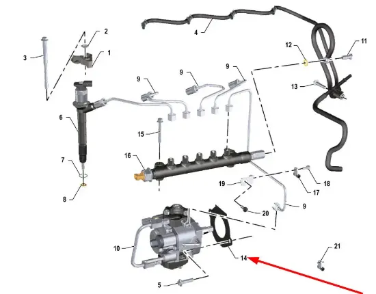 Slika Injection pump cover K0067112