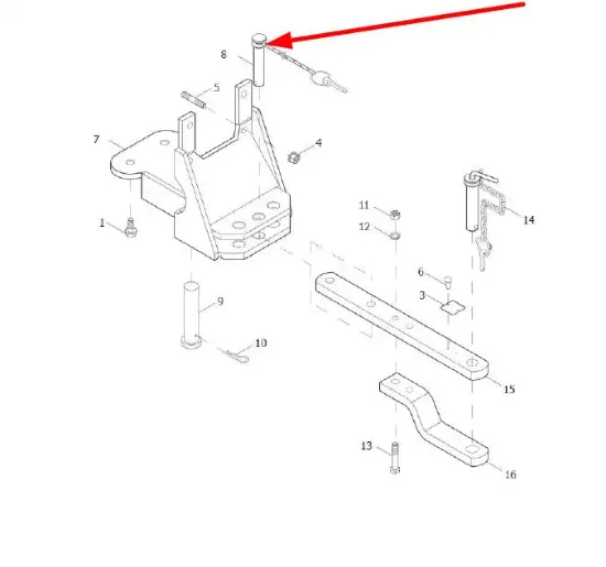 Slika Hitch pin with cotter pin L0001367