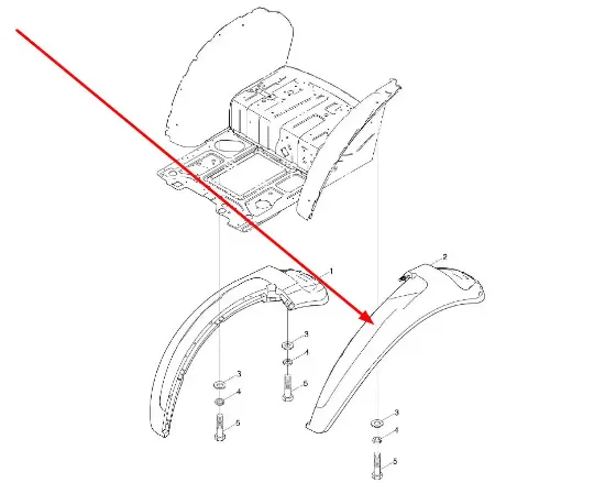 Slika Arbos L0002333 Rear Left Mudguard