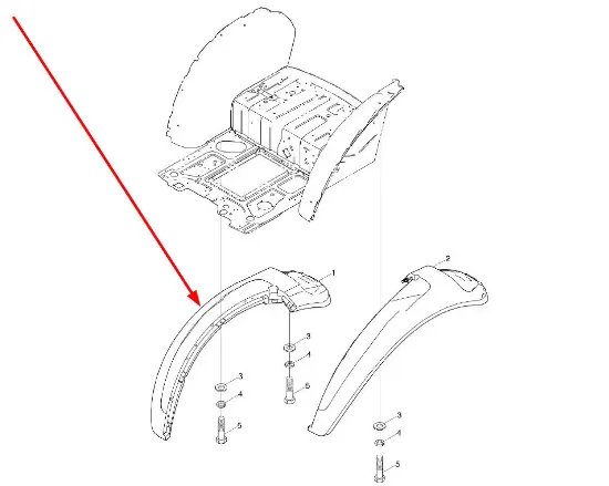 Slika Right rear fender L0002334