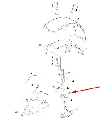 Slika Left torsion spring L0002484