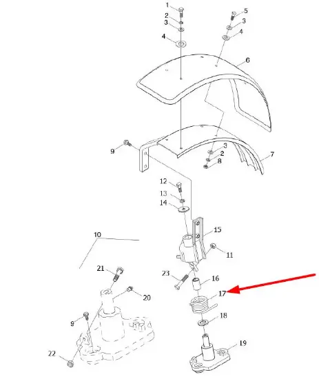 Slika Left torsion spring L0002484