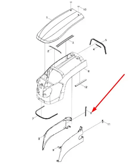 Slika Right side cover seal L0002596