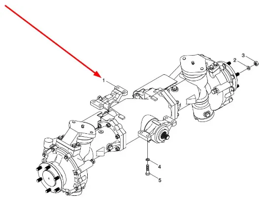 Slika Front axle complete L0002973