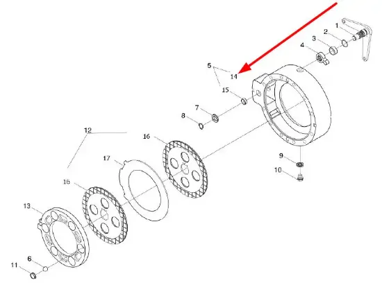 Slika Right brake disc housing L0003718