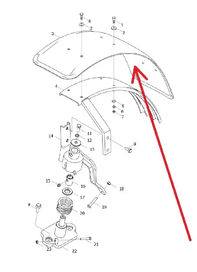 Slika Right front fender L0003745