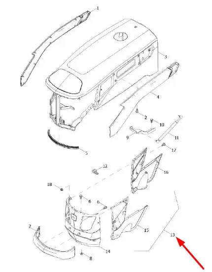 Slika Set of lower engine covers L0004090