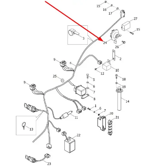 Slika Light and indicator switch L0004102
