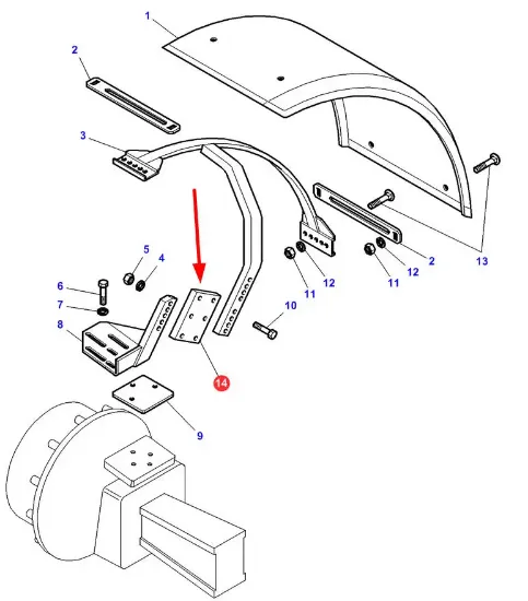 Slika Mudguard frame mount MF3779565M2