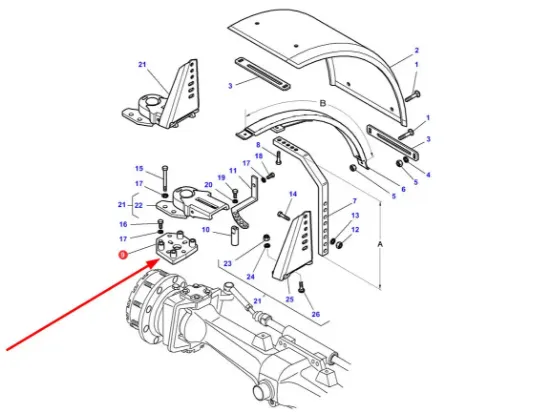 Slika Front fender bracket MF3785027M1